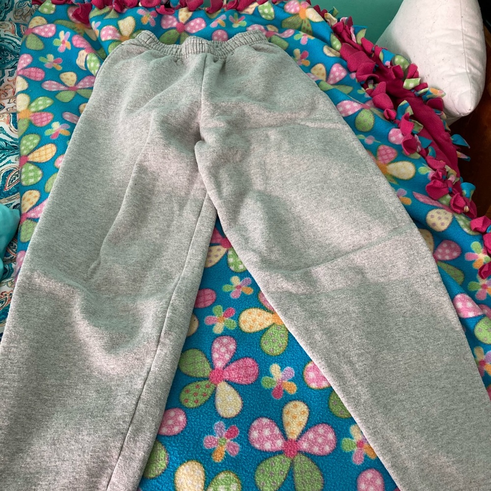Grey Hanes Sweatpants Boys